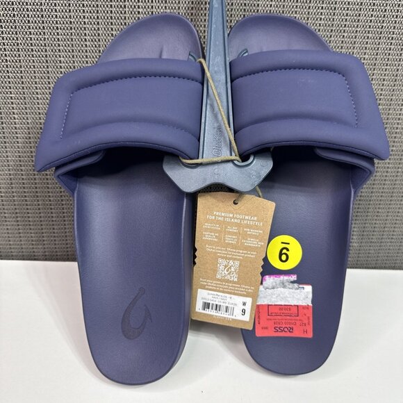 OluKai Sunbeam Slide Women’s Sandals Navy/Navy Size 9 NEW - Picture 2 of 7